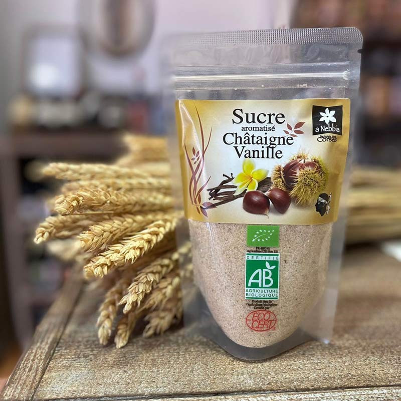 LF NATURE CORSE - Sucre aromatisé Châtaigne Vanille BIO | A Fiera