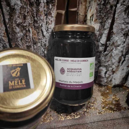 ACQUAVIVA SEBASTIEN - Miel AOP de Corse de Miellats du Maquis 500 gr | A Fiera