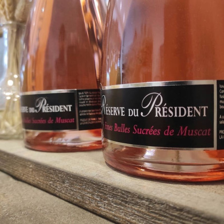RÉSERVE DU PRÉSIDENT - Muscat petits grains Rosé pétillant | A Fiera