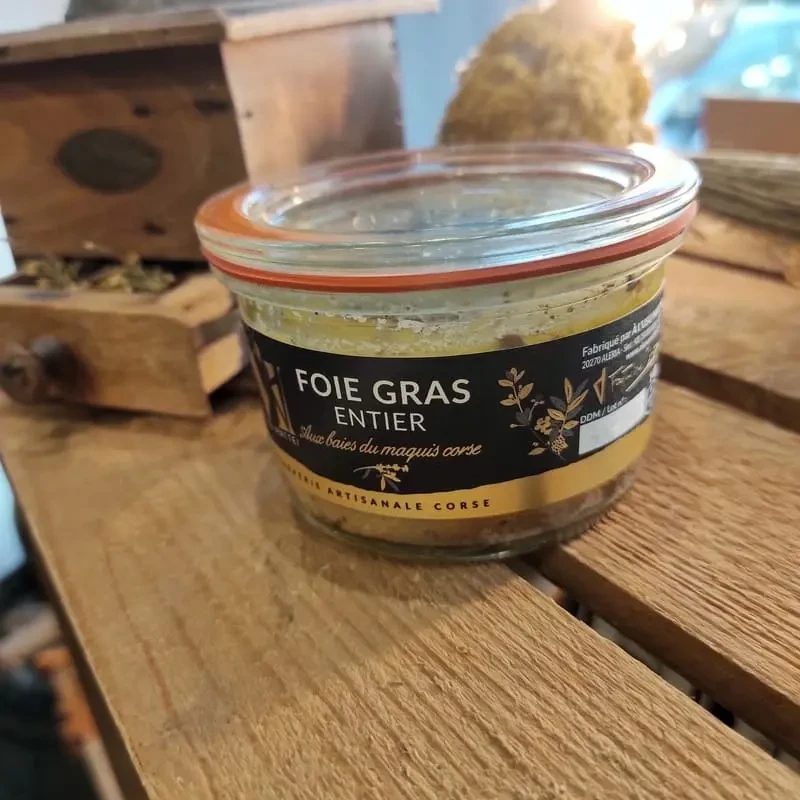 À L'USU MATTEI - Foie gras entier aux Baies du maquis corse | A Fiera