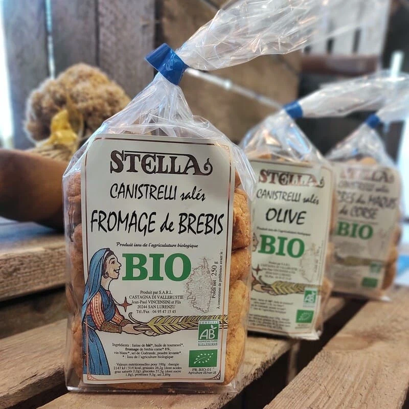 STELLA - Canistrelli salés BIO au Fromage de Brebis | A Fiera