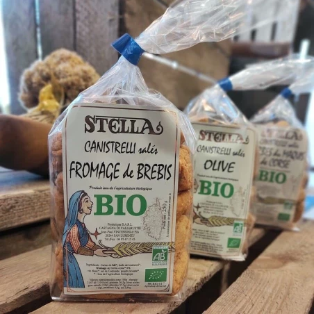 STELLA - Canistrelli salés BIO au Fromage de Brebis | A Fiera
