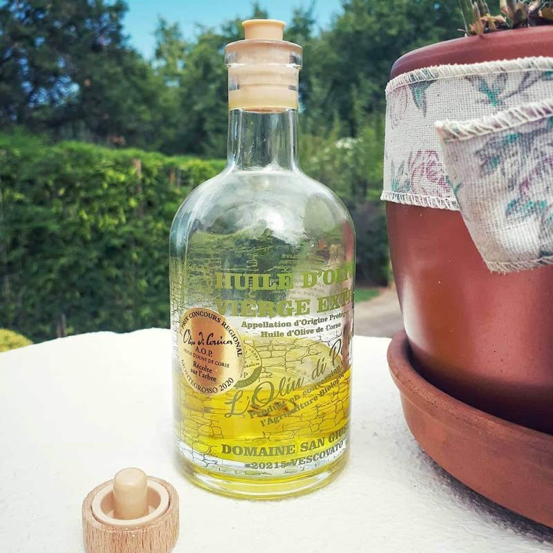 L'OLIU DI PETRU - Huile d'olive vierge extra AOP Verre 50cl | A Fiera